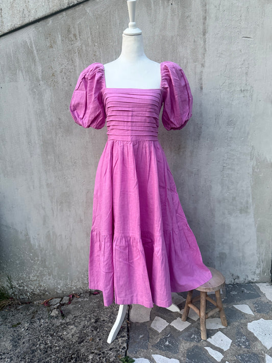 Abercrombie & Fitch linen-cotton dress, midi length, size S