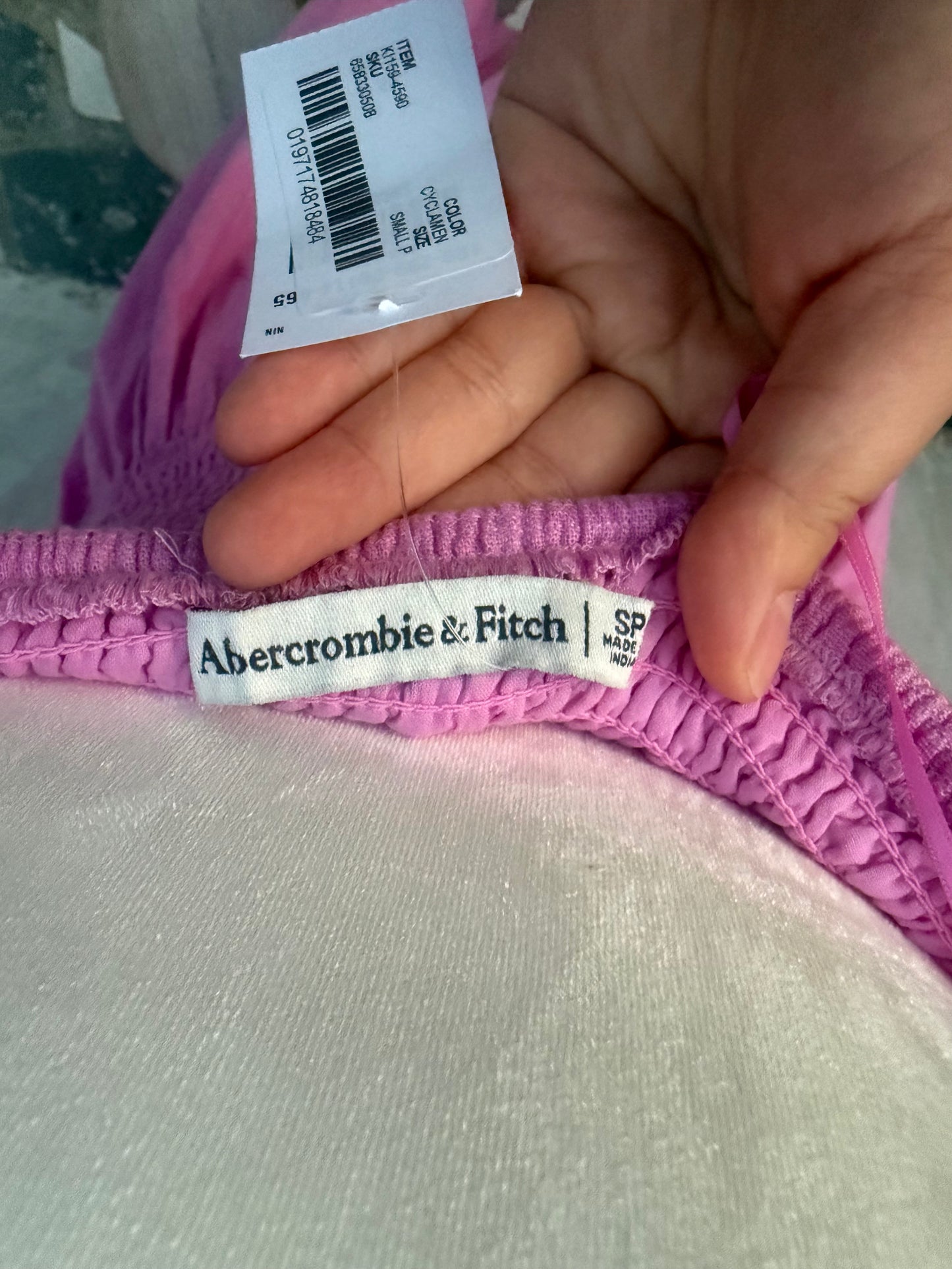 Abercrombie & Fitch linen-cotton dress, midi length, size S
