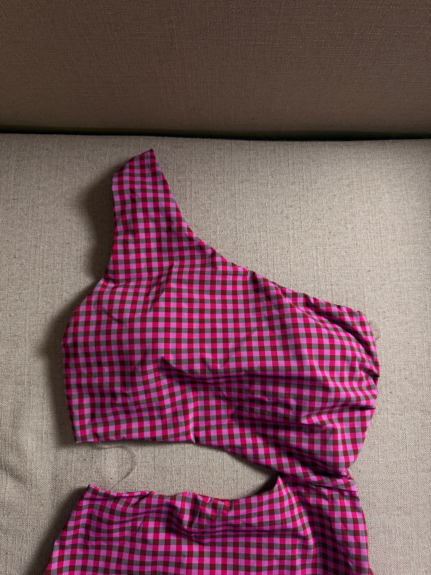 Oysho one-piece swim, size S, vichy pattern